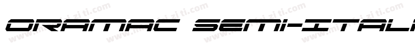 Oramac Semi-Italic字体转换
